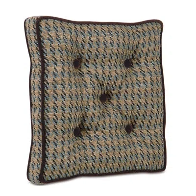 Eastern Accents Powell Boxed And Tufted Throw Pillow Cover & Insert In Brown
