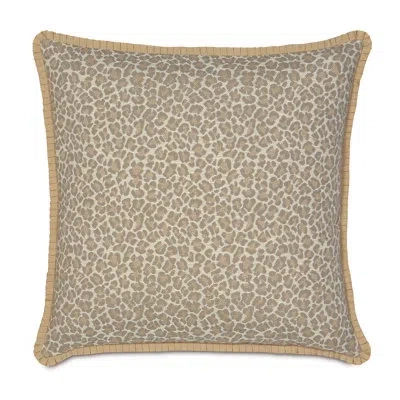 Eastern Accents Rayland Parrish Fawn With Pleated Ribbon Pillow Cover & Insert In Beige
