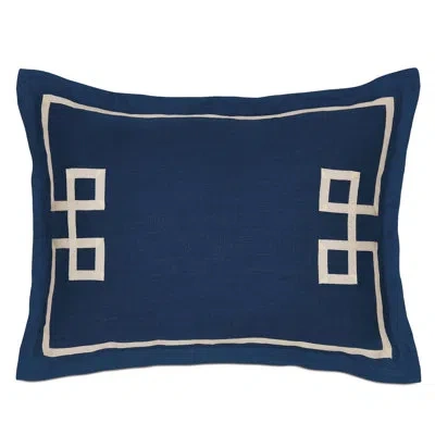 Eastern Accents Resort Fret Sham In Blue