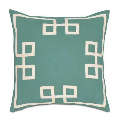 Eastern Accents Resort Linen Decorative Pillow Cover & Insert In Blue