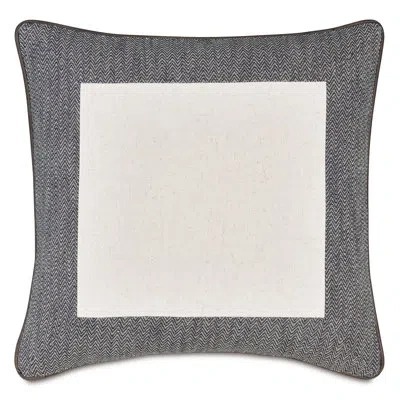 Eastern Accents River Frame Decorative Pillow In Gray;beige