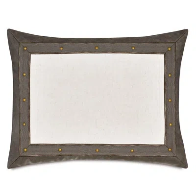 Eastern Accents River Frame King Sham In Gray;beige
