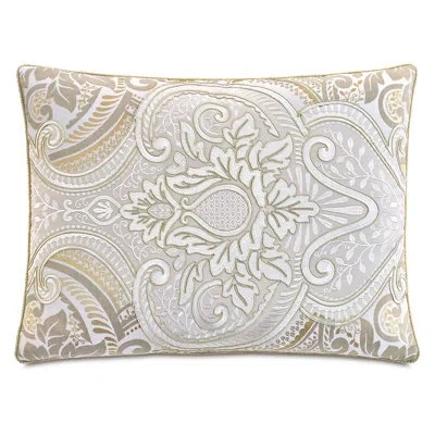 Eastern Accents Romilly Left Embroidered Bed Sham In Taupe