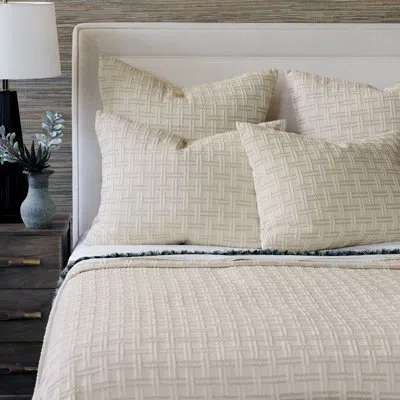 Eastern Accents Rory Cream Geometric Cotton Coverlet