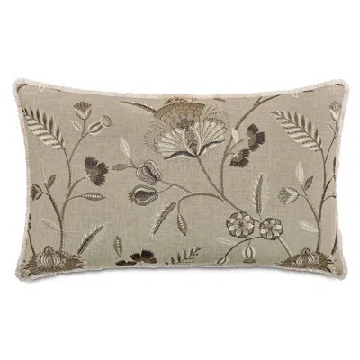 Eastern Accents Rosecliff Throw Pillow In Taupe Floral