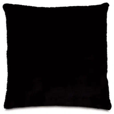 Eastern Accents Roxanne Emmarie Square Faux Fur Sham In Black
