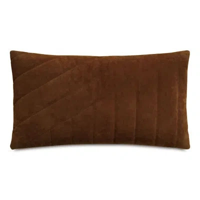 Eastern Accents Rufus Leather Sham In Brown,hamish Khaki