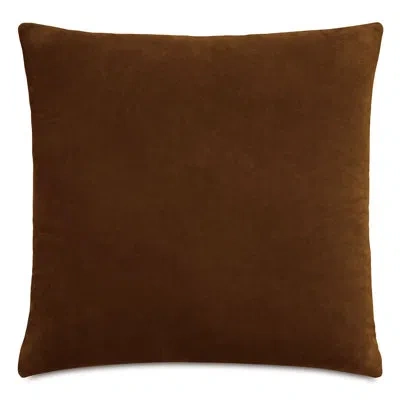 Eastern Accents Rufus Leather Throw Square Pillow Cover & Insert In Brown,hamish Khaki