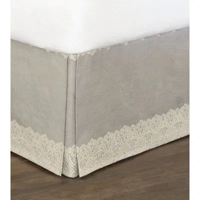 Eastern Accents Sabelle Thayer Bed Skirt In Silver