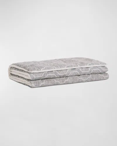 Eastern Accents Safford Ogee Bed Scarf In Gray