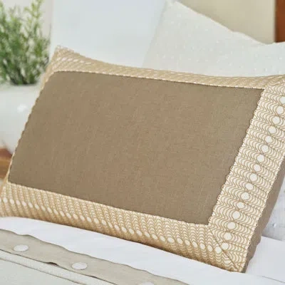 Eastern Accents San Savino Linen Throw Pillow In Brown