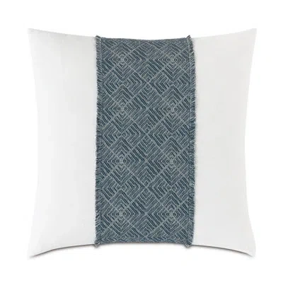 Eastern Accents Saya Graphic Square Cotton Pillow Cover & Insert In Blue;white