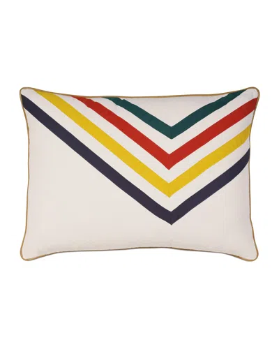 Eastern Accents Scout Arrow-stripe Bolster Pillow In Multi