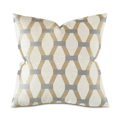 Eastern Accents Square Pillow Cover & Insert In Gold;cream