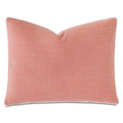 Eastern Accents St. Barths By Barclay Butera Polyester Zipper Sham In Coral