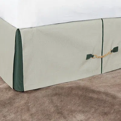 Eastern Accents Steeplechaser 16" Bed Skirt In Green