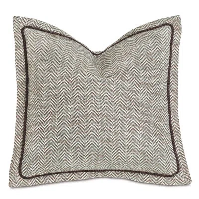 Eastern Accents Steeplechaser Textured Decorative Pillow Cover & Insert In Brown