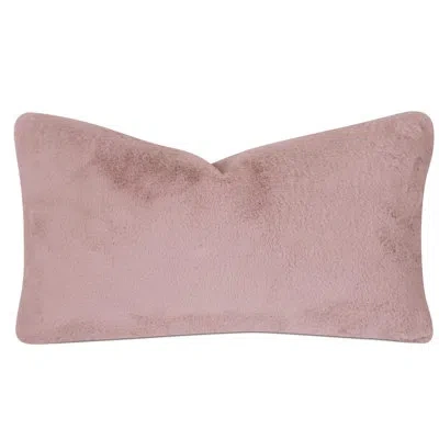 Eastern Accents Stella Faux Fur Lumbar Pillow Cover & Insert In Faux Down