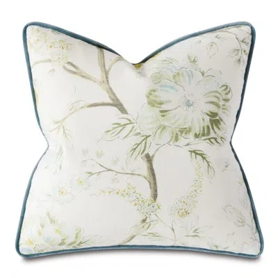 Eastern Accents Stockholm Spring Day Cotton Pillow Cover & Insert In Teal