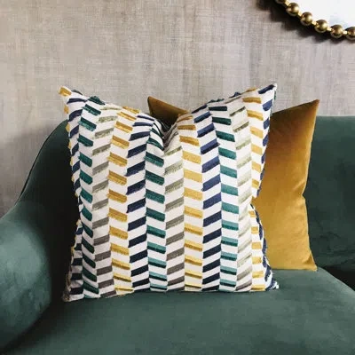 Eastern Accents Studio 773 Decorative Throw Pillow Cover & Insert In Blue;green;yellow