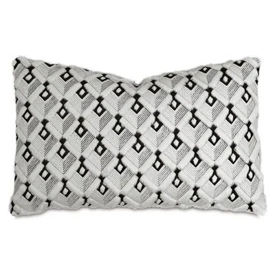Eastern Accents Studio 773 Lifestyle Cruella Faux Fur Decorative Pillow Cover & Insert In Black;white