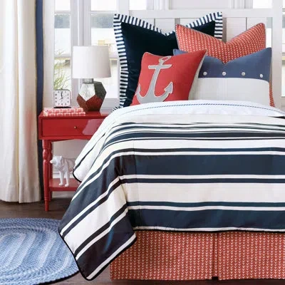 Eastern Accents Summerhouse Blue/white Comforter In Blue,white
