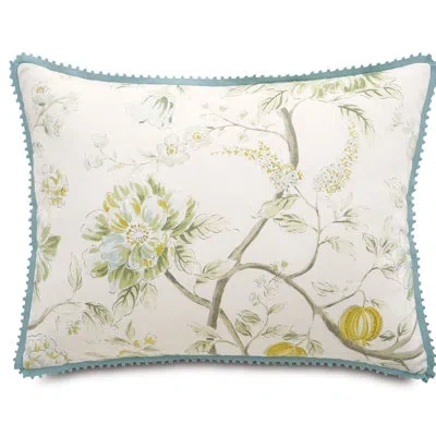Eastern Accents Suzette Cotton Floral Sham In White;green;yellow