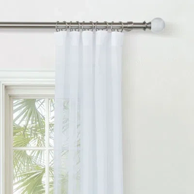 Eastern Accents Sway Sheer Curtain Panel In Cloud In White