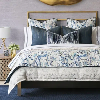 Eastern Accents Tabitha Duvet Cover Set In Blue,white,brown