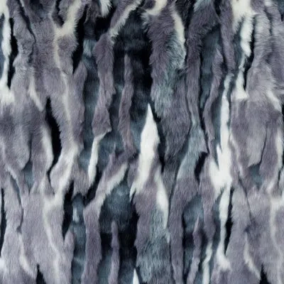 Eastern Accents Tabitha Faux Fur Fabric In White;purple