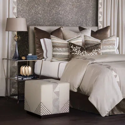 Eastern Accents Teryn Sequined Comforter In Flynn Pearl