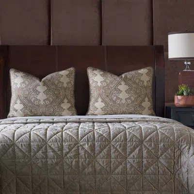 Eastern Accents Theo Tan Cotton Blend 3 Piece Coverlet / Bedspread Set