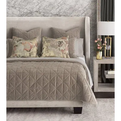 Eastern Accents Theo Tan Silk Coverlet / Bedspread