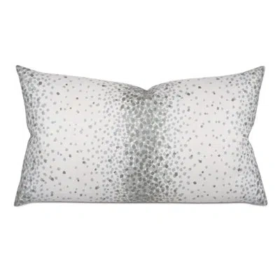 Eastern Accents Thom Filicia Spritz Decorative Rectangular Linen Pillow Cover & Insert In Silver