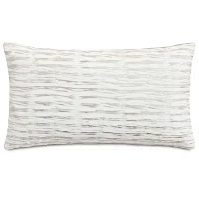 Eastern Accents Tilda Striped Leather Throw Pillow In Metallic