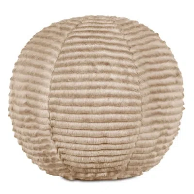 Eastern Accents Tinsel Ball Decorative Pillow In Tan