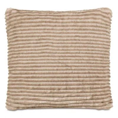 Eastern Accents Tinsel Texture Decorative Pillow In Tan