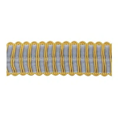 Eastern Accents Tresco Border Fabric In Gray;yellow