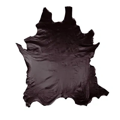 Eastern Accents Tudor Mahogany Leather Hide Half In Brown