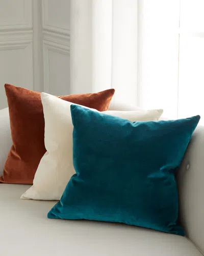 Eastern Accents Uma Ivory Decorative Pillow, 20" Square In Peacock
