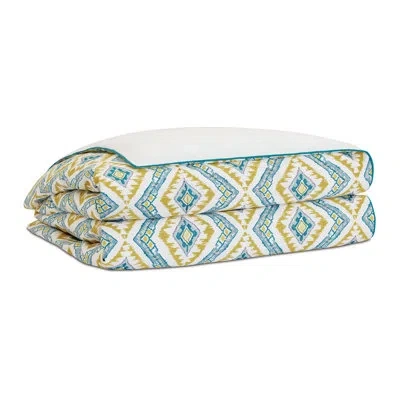 Eastern Accents Villa Blanca Embroidered Comforter In Yellow;teal