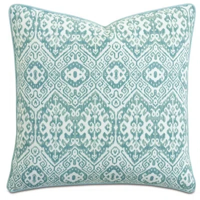 Eastern Accents Villa Blanca Ikat Decorative Pillow In Blue;white