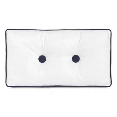 Eastern Accents Vizcaya Cotton Lumbar Rectangular Pillow Cover & Insert In Baldwin White/carnac Sapphire/breeze Indi In Baldwin White;carnac Sapphire;breeze Ind