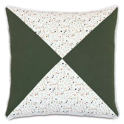 Eastern Accents Wilder Fringed 100% Linen Throw Pillow In Multi