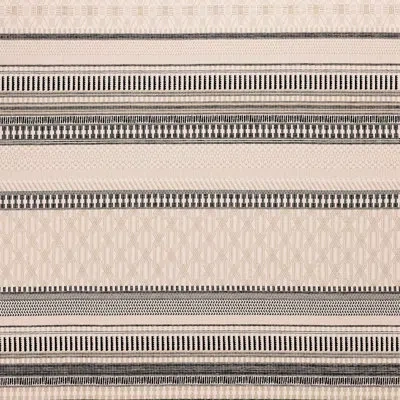 Eastern Accents Willow Fabric In Black,beige,white