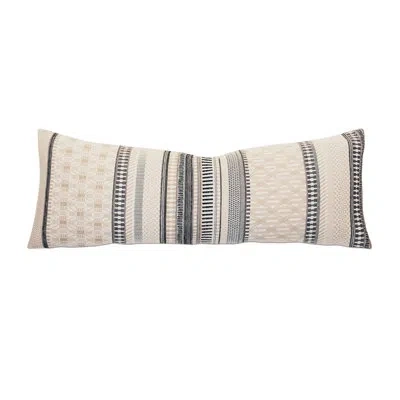 Eastern Accents Willow Matelasse Decorative Pillow Cover & Insert In Black;beige