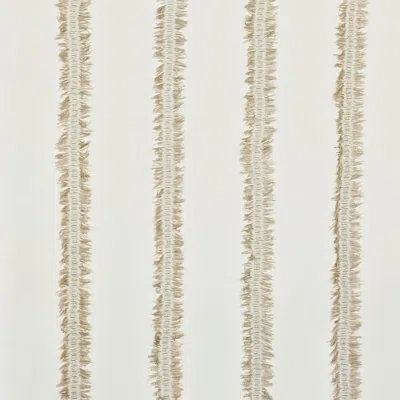 Eastern Accents Wren Performance Cotton Blend Faux Leather Fabric In Beige;ivory