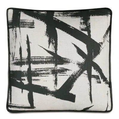Eastern Accents Zelda Boxed Decorative Pillow In Taupe;black