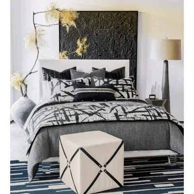 Eastern Accents Zelda Textured Bedset In Charcoal