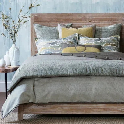 Eastern Accents Zephyr Metallic Duvet Cover In Gray